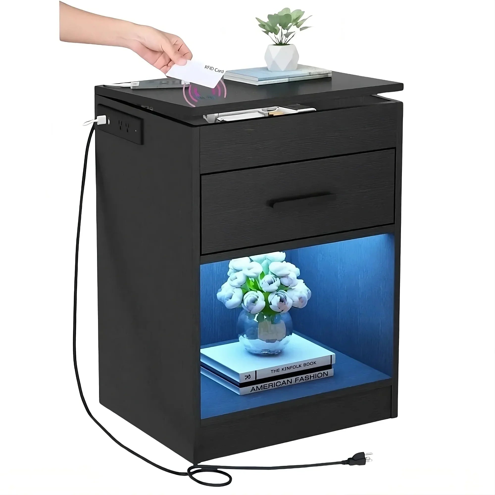 SmartVault RFID Nightstand - CloudEmpire Trends