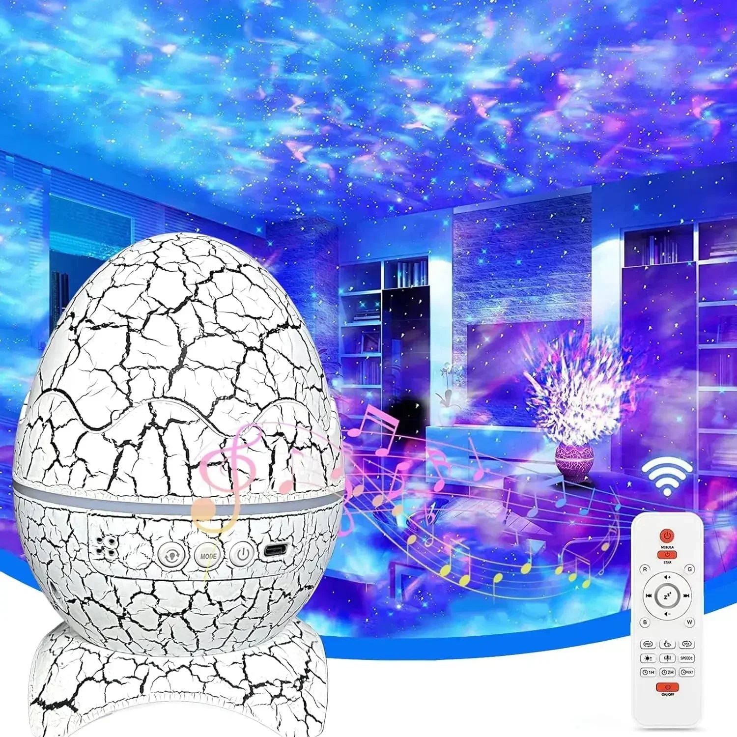 Dinosaur Egg Galaxy Projector - CloudEmpire Trends