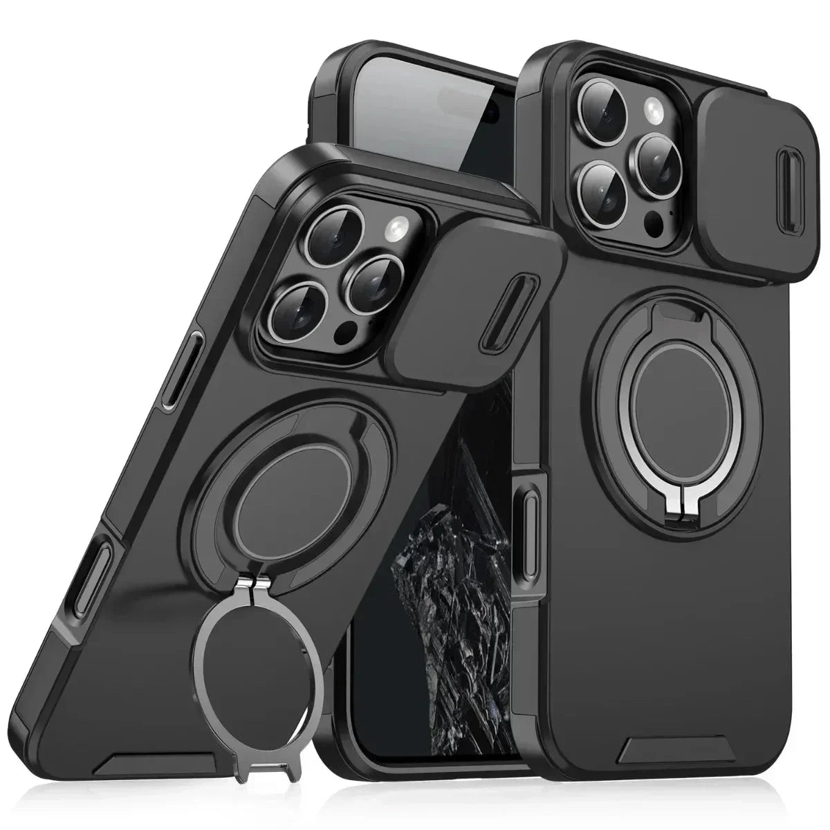 Armor Magnetic Bracket Case for iPhone - CloudEmpire Trends