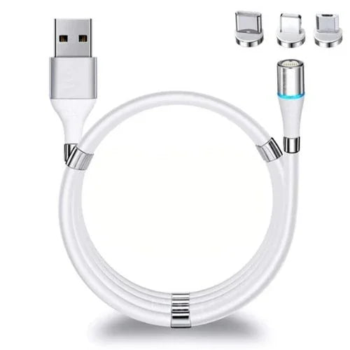 Magnetic Phone Charging Cable Self Winding - CloudEmpire Trends