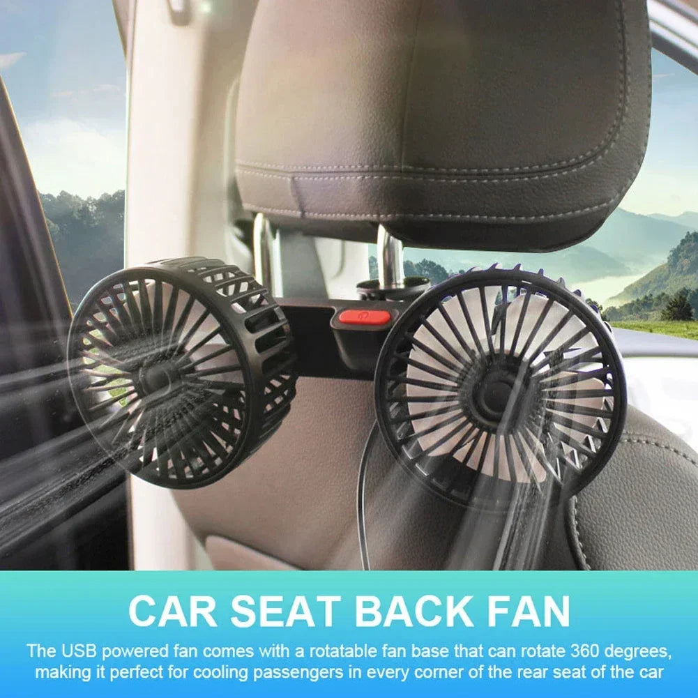 Dual-Head Fan for Car Seats - CloudEmpire Trends