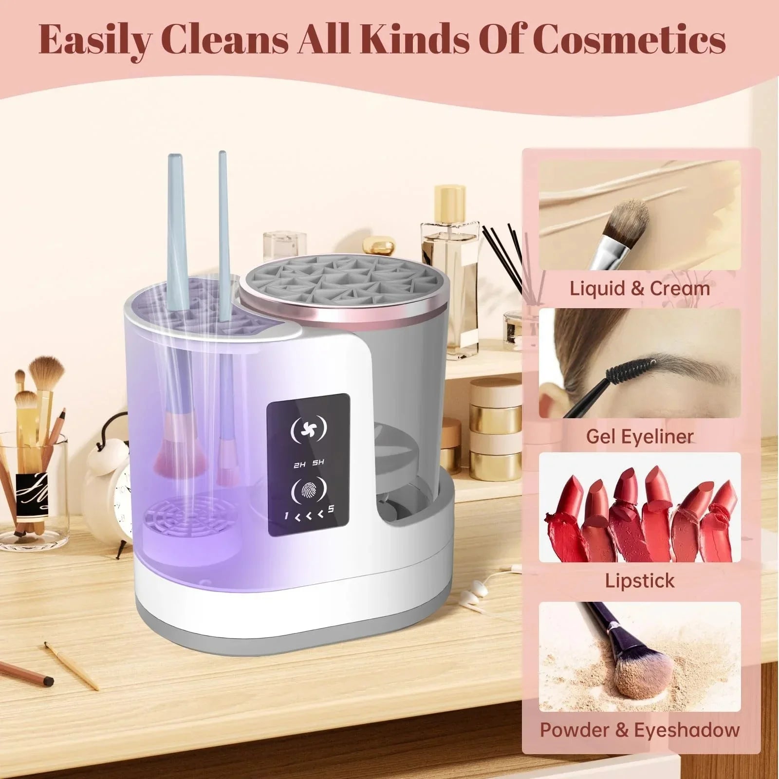 3 in 1 Electric Makeup Brush Cleaner - CloudEmpire Trends