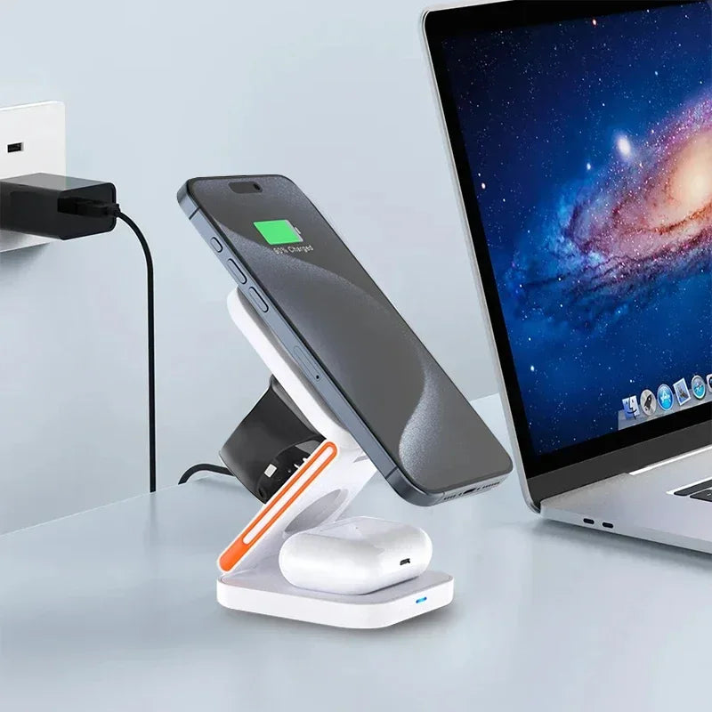 3 in 1 Foldable Charging Station - CloudEmpire Trends