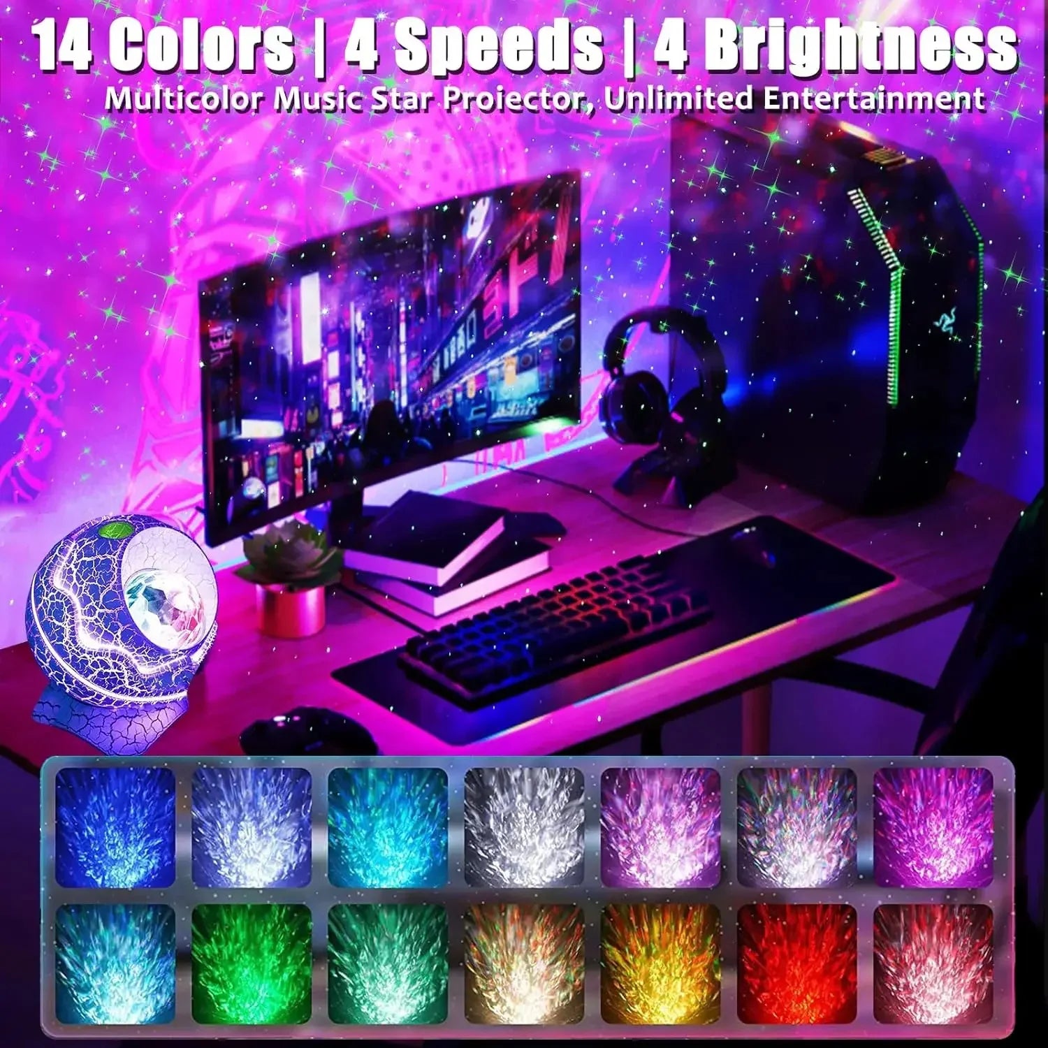 Dinosaur Egg Galaxy Projector - CloudEmpire Trends