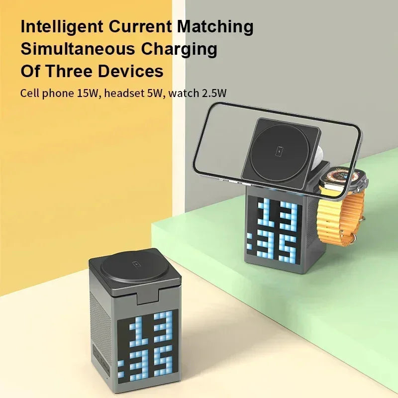 6 in 1 Magnetic Wireless Charger & Speaker - CloudEmpire Trends