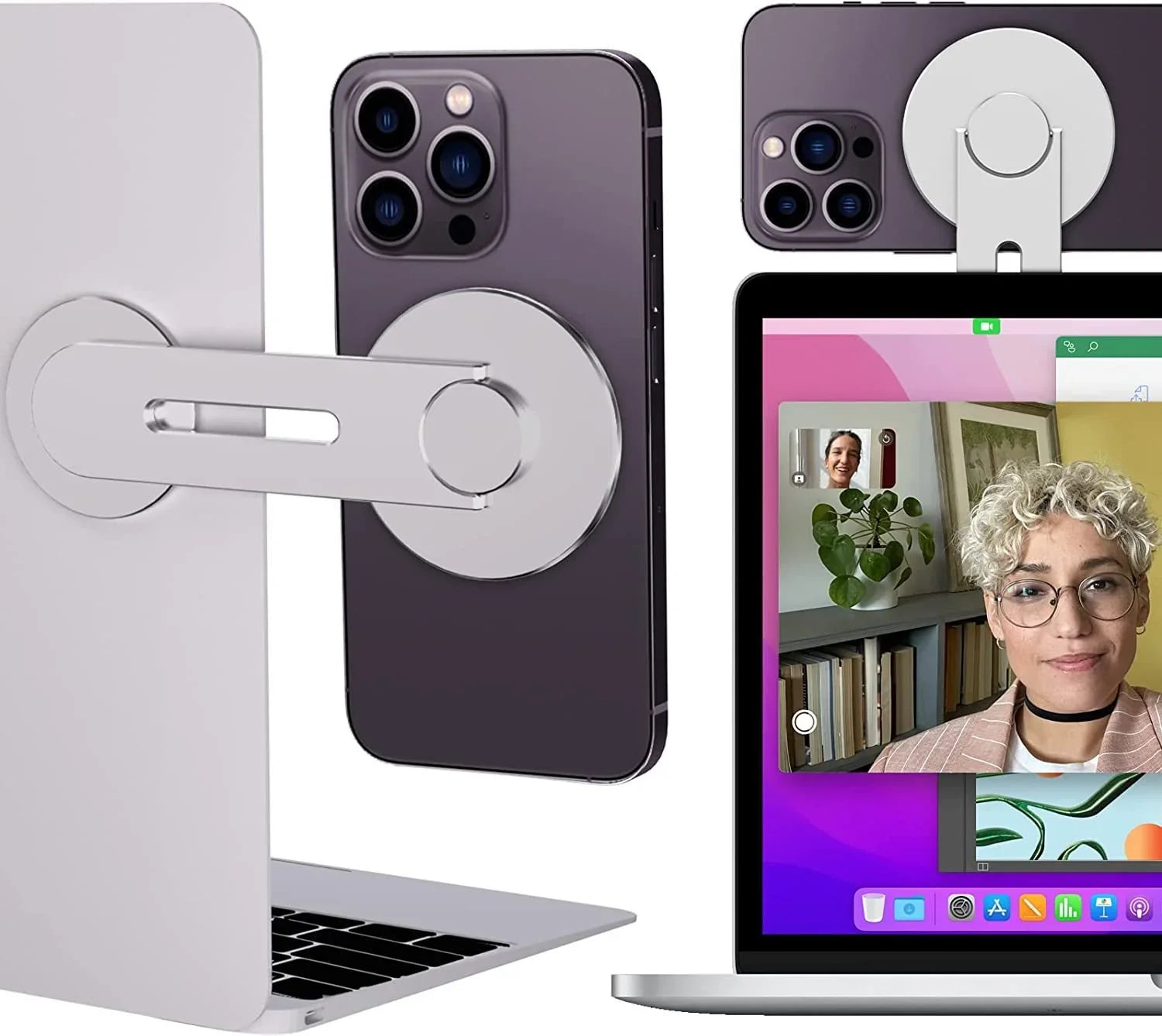 Magnetic Laptop Phone Holder - CloudEmpire Trends
