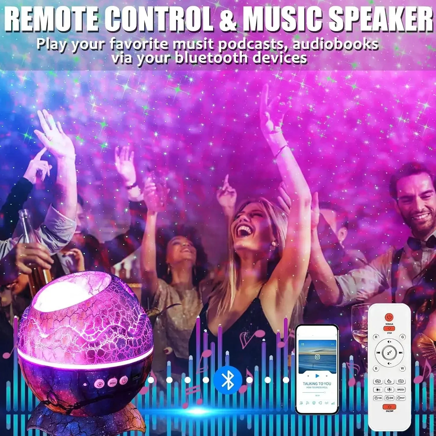 Dinosaur Egg Galaxy Projector - CloudEmpire Trends