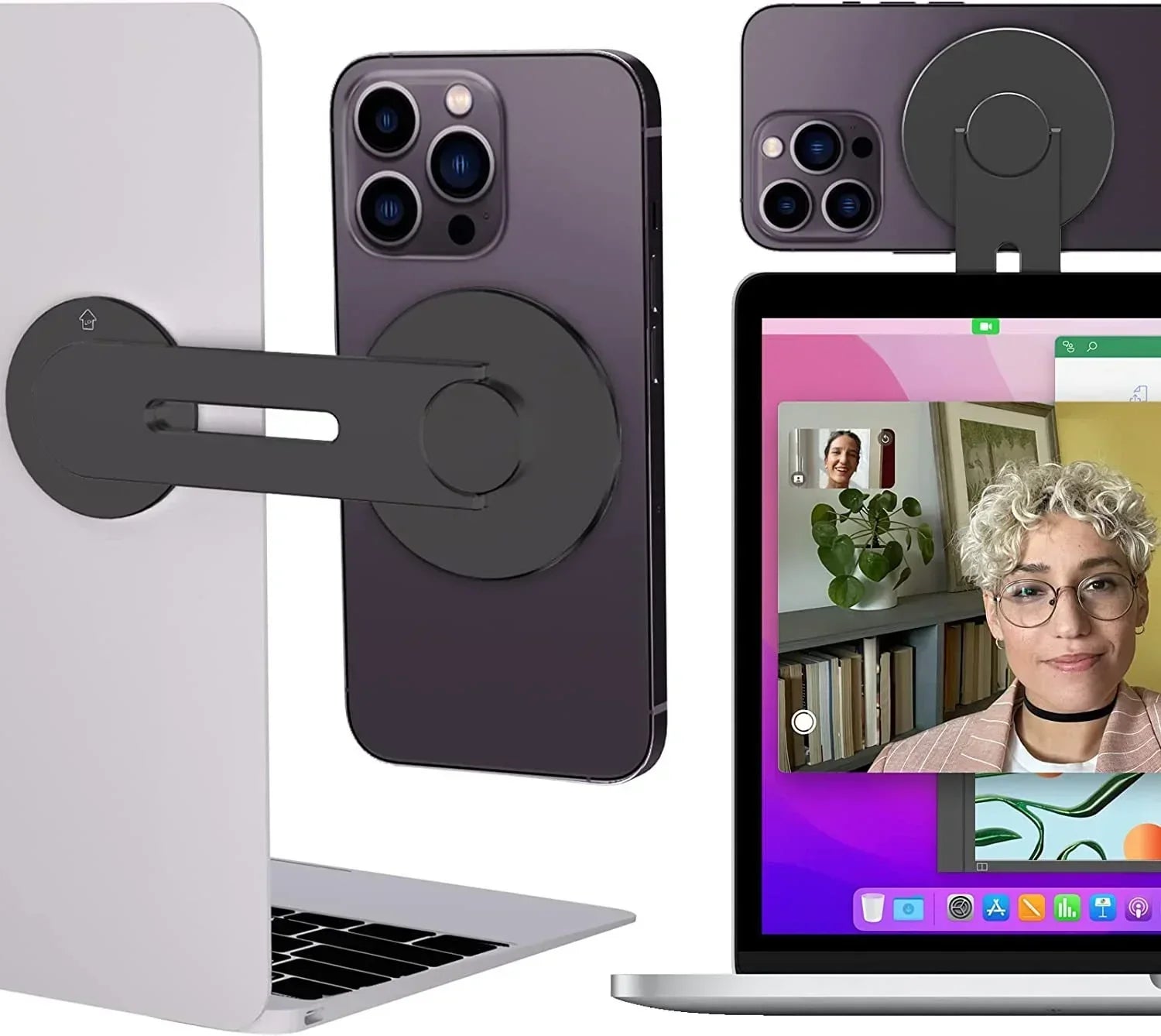 Magnetic Laptop Phone Holder - CloudEmpire Trends