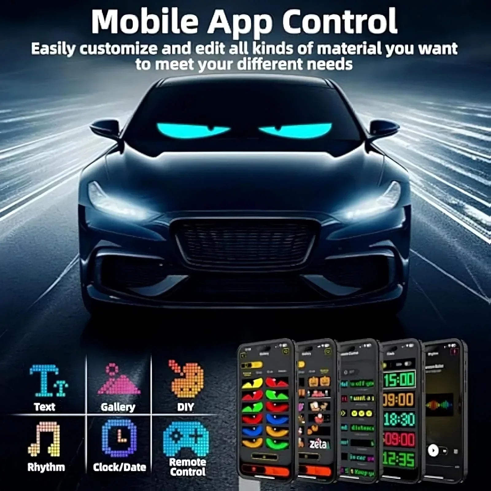 GlowEye Dynamic Windshield Lights - CloudEmpire Trends