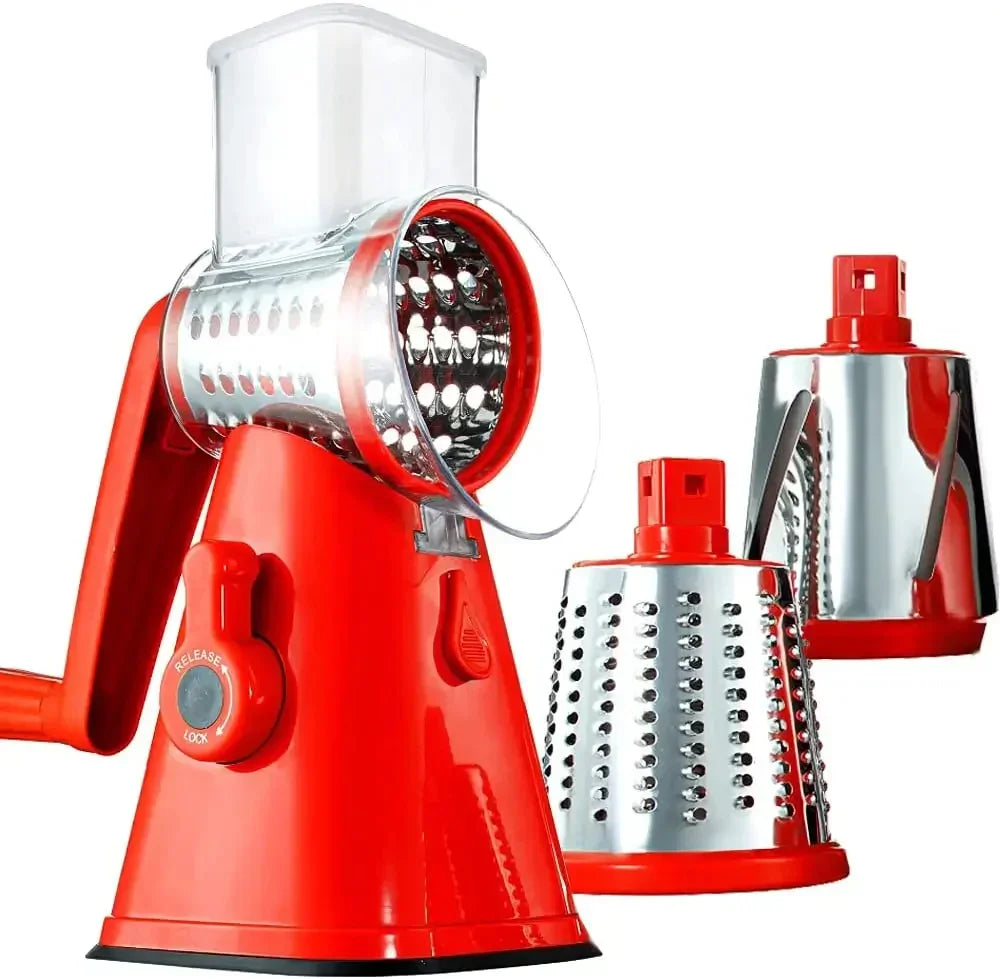 3-in-1 Rotary Cheese Grater & Vegetable Slicer - CloudEmpire Trends